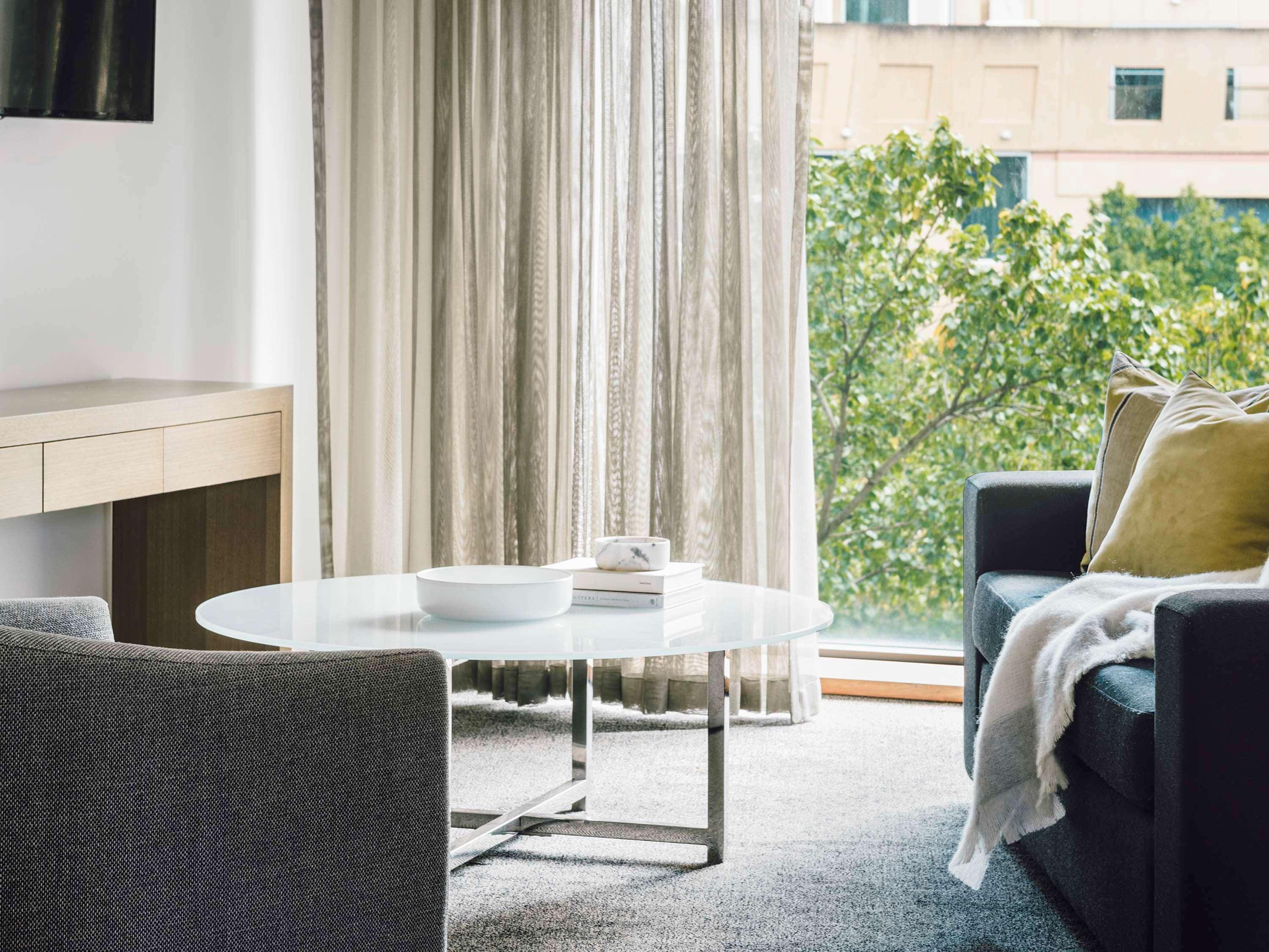 The Como Melbourne Bagian luar foto A living room at the hotel